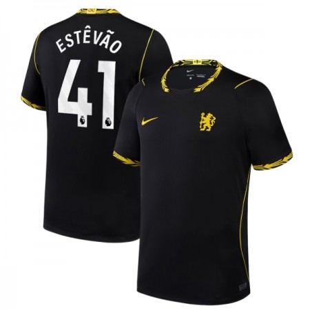Virallinen pelipaita Chelsea Estevao 41 Vieras 2026-27 Lyhythihainen - Miesten Virallinen pelipaita Chelsea Estevao 41 Vieras 2026-27 Lyhythihainen - Miesten