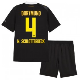Virallinen pelipaita Borussia Dortmund N. Schlotterbeck 4 Vieras 2026-27 Lyhythihainen - Lasten ( + Lyhyet housut )