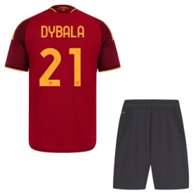 Virallinen pelipaita AS Roma Dybala 21 Koti 2026-27 Lyhythihainen - Lasten ( + Lyhyet housut )