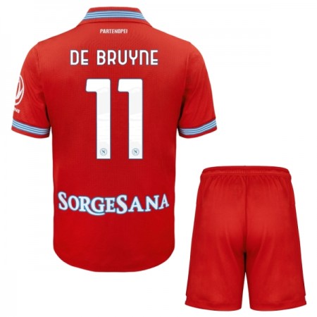 Virallinen pelipaita SSC Napoli De Bruyne 11 Kolmas 2026-27 Lyhythihainen - Lasten ( + Lyhyet housut )