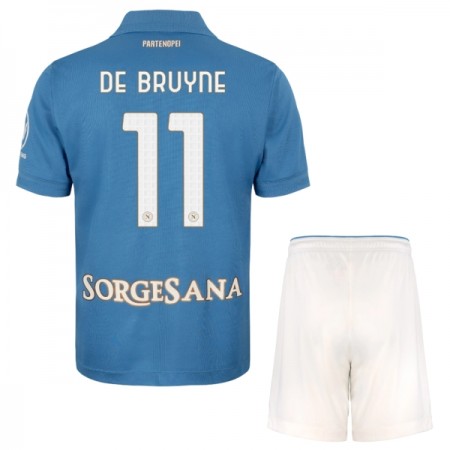 Virallinen pelipaita SSC Napoli De Bruyne 11 Koti 2026-27 Lyhythihainen - Lasten ( + Lyhyet housut )
