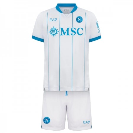 Virallinen pelipaita SSC Napoli Vieras 2026-27 Lyhythihainen - Lasten ( + Lyhyet housut ) Virallinen pelipaita SSC Napoli Vieras 2026-27 Lyhythihainen - Lasten ( + Lyhyet housut )