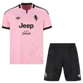 Virallinen pelipaita Juventus Yildiz 10 Vieras 2026-27 Lyhythihainen - Lasten ( + Lyhyet housut )