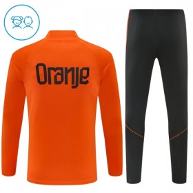 Alankomaat Training Huppari 2026-27 Neljännes-Zip Oranssi - Lasten