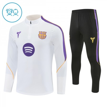 Barcelona Training Huppari 2026-27 Neljännes-Zip Valkoinen - Lasten Barcelona Training Huppari 2026-27 Neljännes-Zip Valkoinen - Lasten