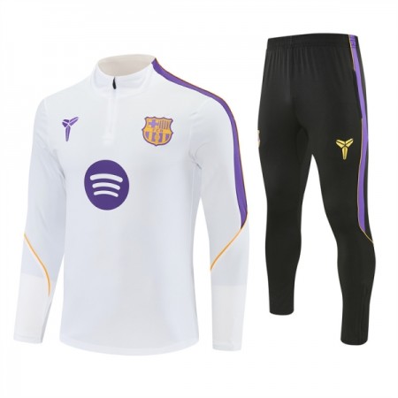 Barcelona Training Huppari 2026-27 Neljännes-Zip Valkoinen - Miesten Barcelona Training Huppari 2026-27 Neljännes-Zip Valkoinen - Miesten