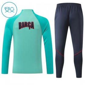 Barcelona Training Huppari 2026-27 Neljännes-Zip Vihreä - Lasten