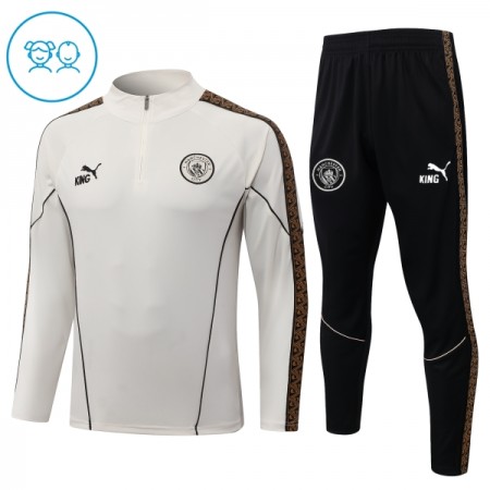 Manchester City Training Huppari 2026-27 Neljännes-Zip Harmaa - Lasten Manchester City Training Huppari 2026-27 Neljännes-Zip Harmaa - Lasten