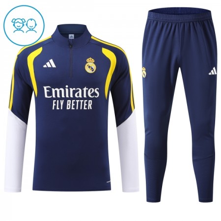 Real Madrid Training Huppari 2026-27 Neljännes-Zip Sininen - Lasten Real Madrid Training Huppari 2026-27 Neljännes-Zip Sininen - Lasten
