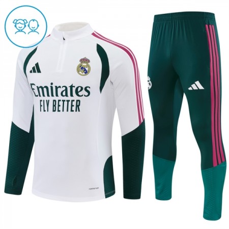 Real Madrid Training Huppari 2026-27 Neljännes-Zip Valkoinen - Lasten Real Madrid Training Huppari 2026-27 Neljännes-Zip Valkoinen - Lasten