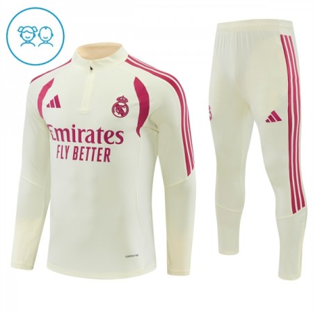 Real Madrid Training Huppari 2026-27 Neljännes-Zip Valkoinen - Lasten Real Madrid Training Huppari 2026-27 Neljännes-Zip Valkoinen - Lasten