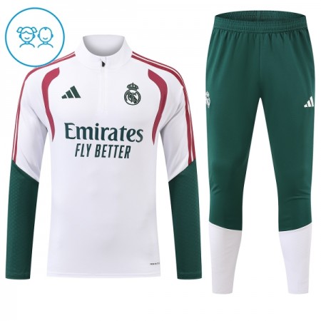 Real Madrid Training Huppari 2026-27 Neljännes-Zip Valkoinen - Lasten Real Madrid Training Huppari 2026-27 Neljännes-Zip Valkoinen - Lasten