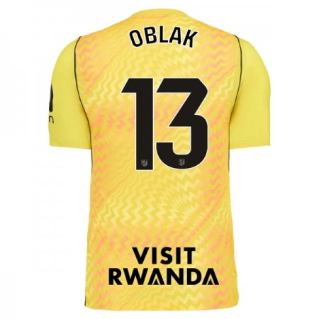 Virallinen pelipaita Atlético Madrid Oblak 13 Maalivahti 2026-27 Lyhythihainen Keltainen - Miesten Virallinen pelipaita Atlético Madrid Oblak 13 Maalivahti 2026-27 Lyhythihainen Keltainen - Miesten