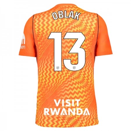 Virallinen pelipaita Atlético Madrid Oblak 13 Maalivahti 2026-27 Lyhythihainen Oranssi - Miesten