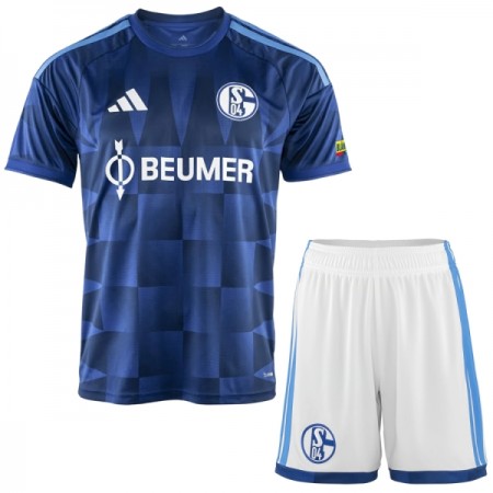Virallinen pelipaita Schalke 04 Koti 2026-27 Lyhythihainen - Lasten ( + Lyhyet housut )
