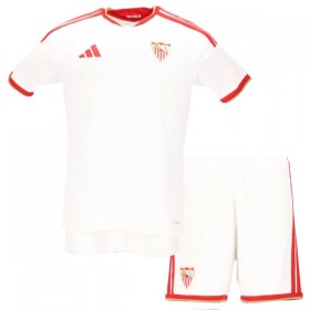 Virallinen pelipaita Sevilla FC Koti 2026-27 Lyhythihainen - Lasten ( + Lyhyet housut )
