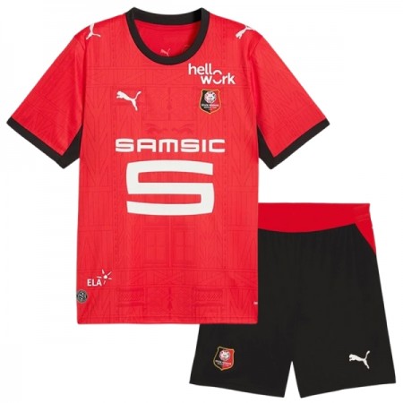 Virallinen pelipaita Stade Rennais Koti 2026-27 Lyhythihainen - Lasten ( + Lyhyet housut )