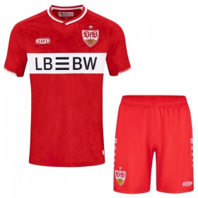 Virallinen pelipaita VfB Stuttgart Vieras 2026-27 Lyhythihainen - Lasten ( + Lyhyet housut )