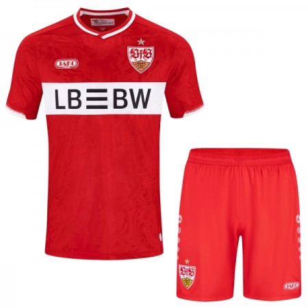 Virallinen pelipaita VfB Stuttgart Vieras 2026-27 Lyhythihainen - Lasten ( + Lyhyet housut ) Virallinen pelipaita VfB Stuttgart Vieras 2026-27 Lyhythihainen - Lasten ( + Lyhyet housut )