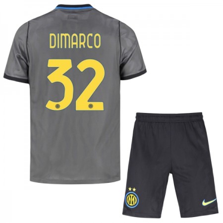 Virallinen pelipaita Inter Milan Dimarco 32 Kolmas 2026-27 Lyhythihainen - Lasten ( + Lyhyet housut )